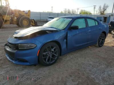 2023 Dodge CHARGER SXT, синий — VIN 2C3CDXBG7PH619631, Copart