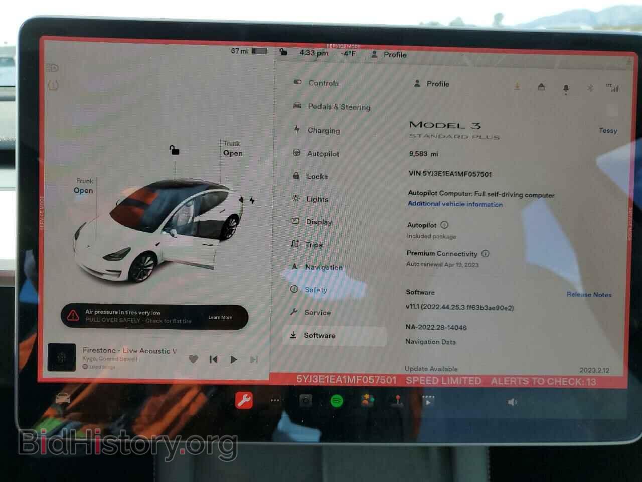 2021 TESLA MODEL 3 - VIN: 5YJ3E1EA1MF057501 - Photo 9