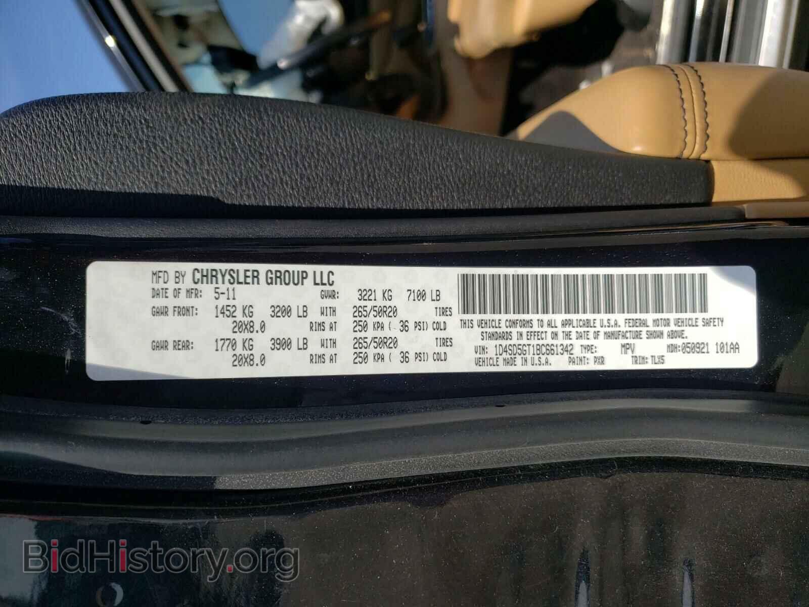 2011 DODGE DURANGO - VIN: 1D4SD5GT1BC661342 - Photo 10