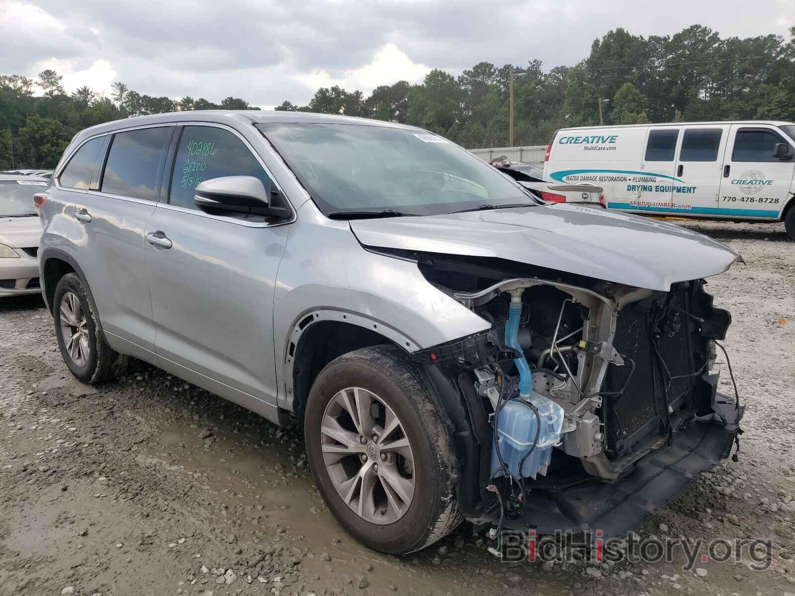 Photo 5TDZKRFH1FS072611 - TOYOTA HIGHLANDER 2015