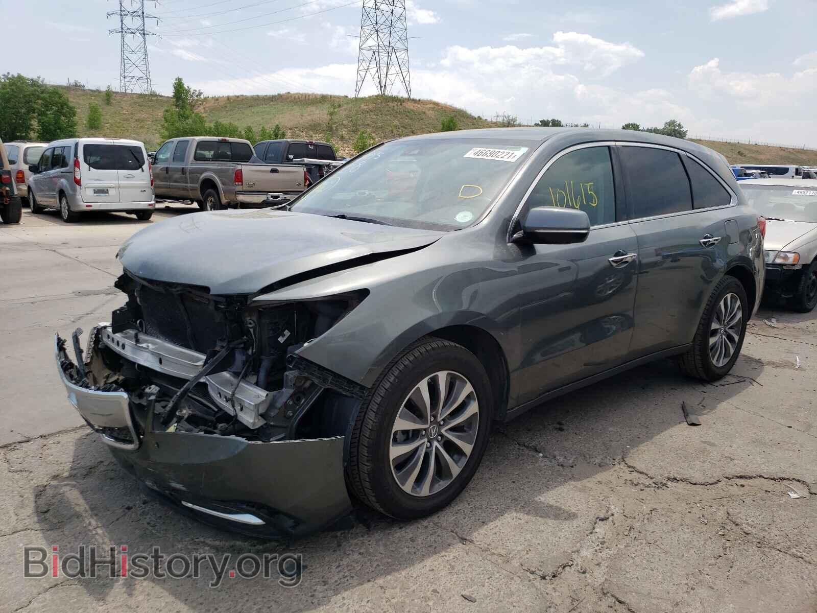 2016 ACURA MDX - VIN: 5FRYD4H46GB030409 - Фото 2