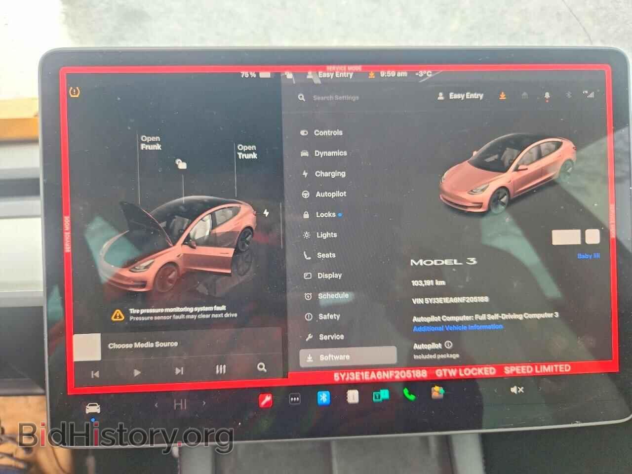 2022 TESLA MODEL 3 - VIN: 5YJ3E1EA6NF205188 - Фото 9