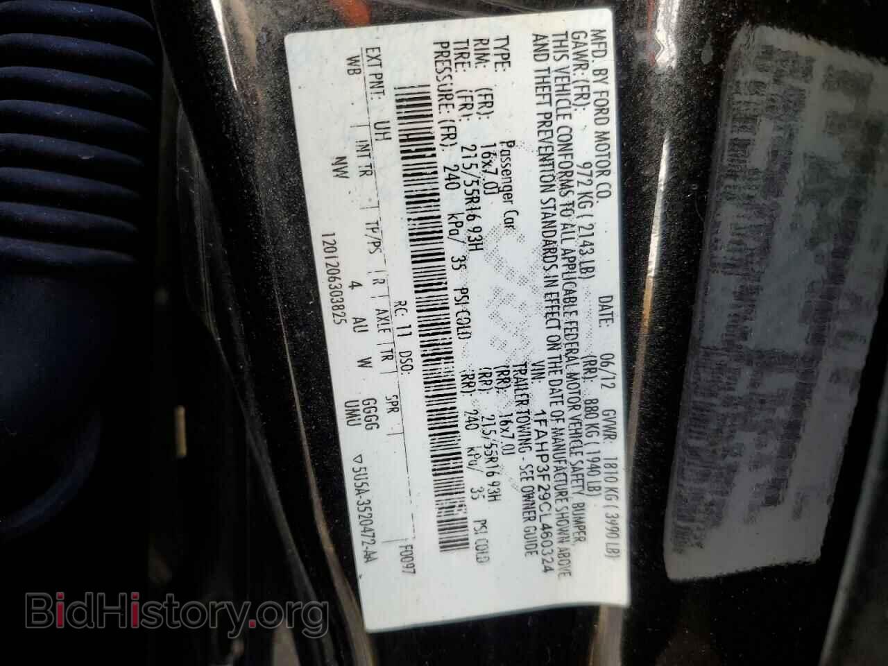 2012 FORD FOCUS - VIN: 1FAHP3F29CL460324 - Фото 12