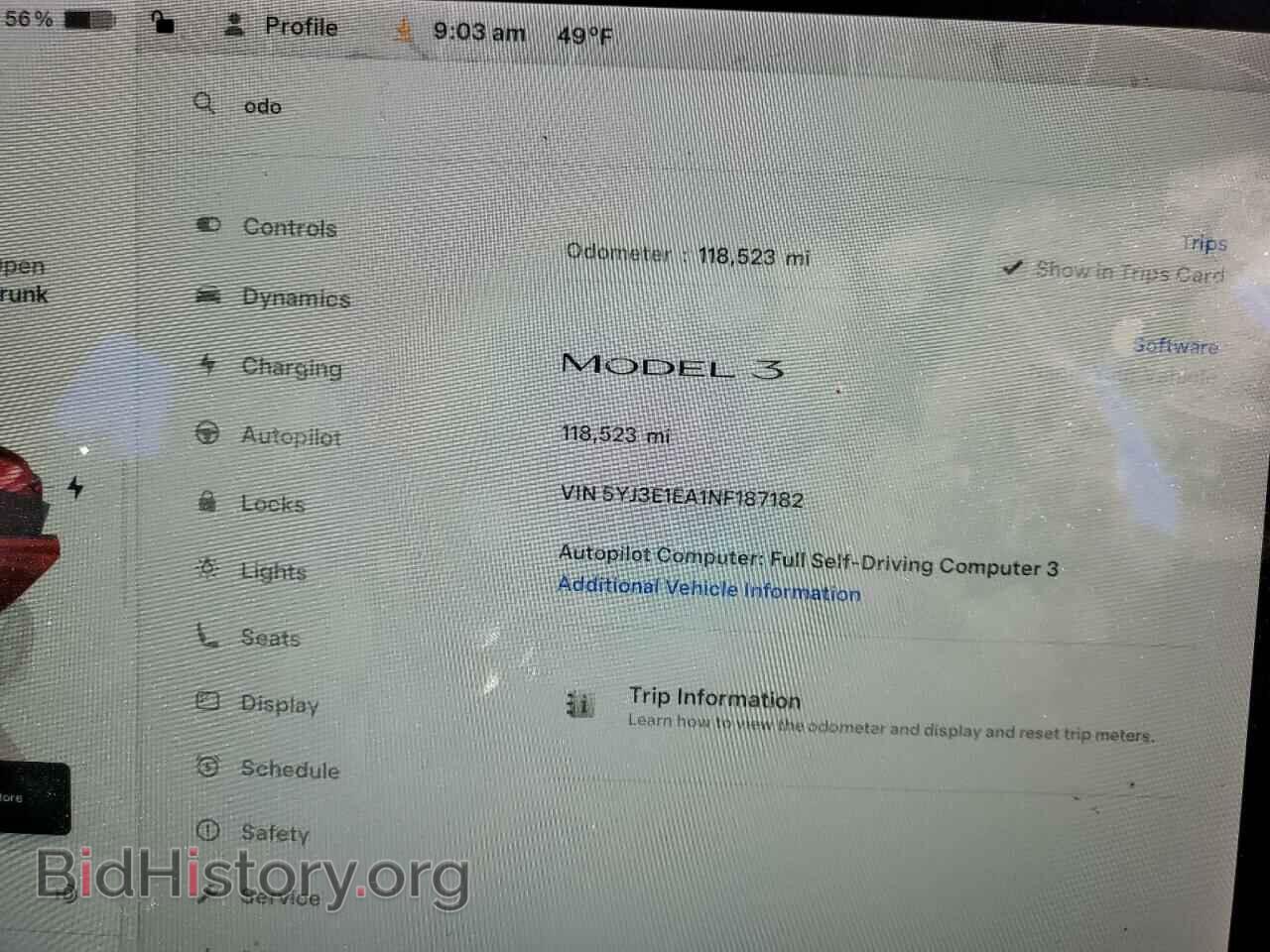 2022 TESLA MODEL 3 - VIN: 5YJ3E1EA1NF187182 - Photo 9