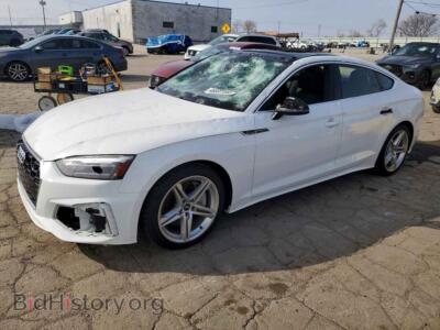 2021 Audi A5 Premium 45, белый — VIN WAUDACF57MA044352, Copart