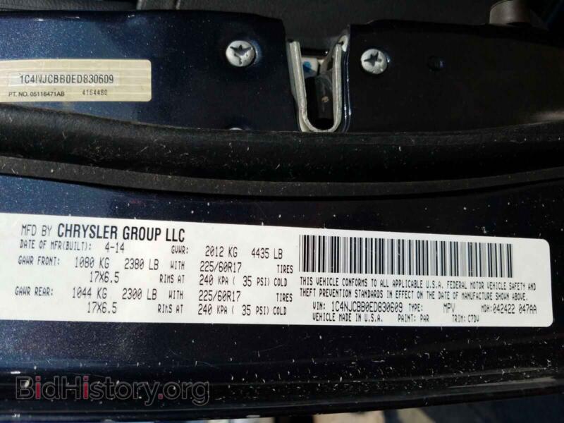 2014 Jeep COMPASS (VIN 1C4NJCBB0ED830609) — photo 10 of 10