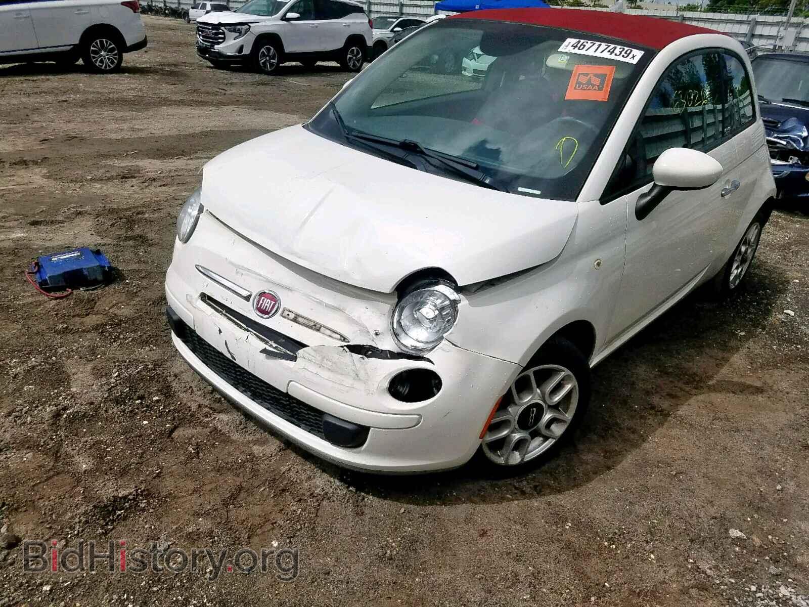 2013 FIAT 500 - VIN: 3C3CFFDR2DT651960 - Фото 2