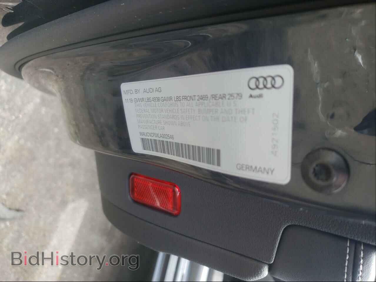 2020 AUDI A5 - VIN: WAUCNCF5XLA002546 - Photo 10