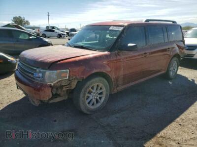 2014 Ford FLEX SE, red — VIN 2FMGK5B87EBD43981, Copart