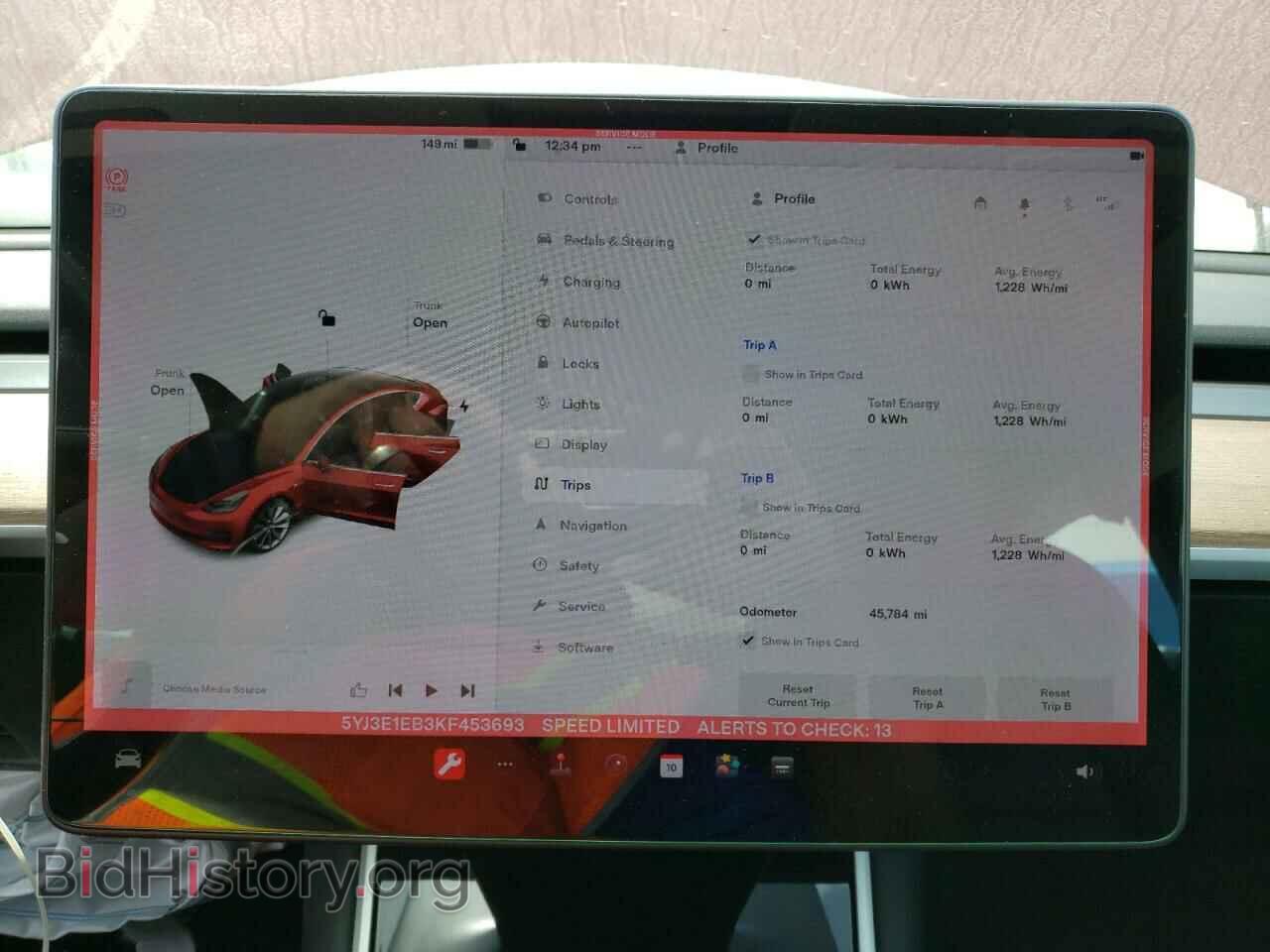 2019 TESLA MODEL 3 - VIN: 5YJ3E1EB3KF453693 - Фото 9