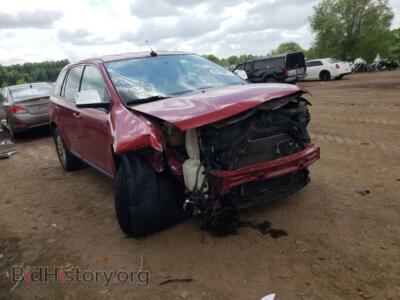 2007 Ford EDGE Edge SEL, красный — VIN 2FMDK38C07BA32933, Copart