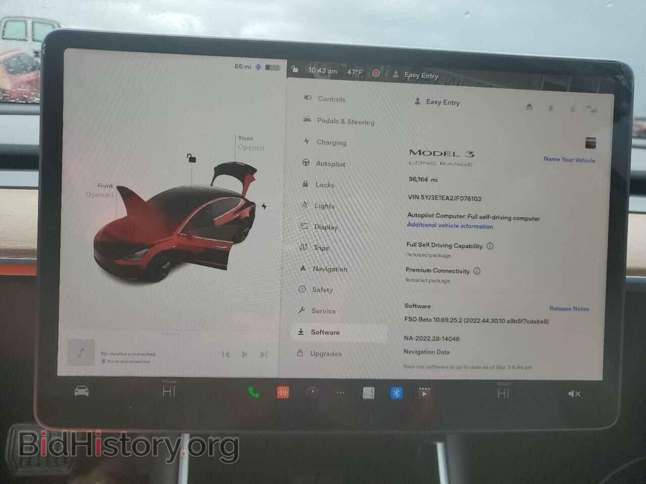 2018 TESLA MODEL 3 - VIN: 5YJ3E1EA2JF076103 - Photo 9