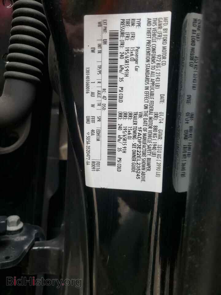 2014 FORD FOCUS - VIN: 1FADP3E22EL235245 - Фото 10
