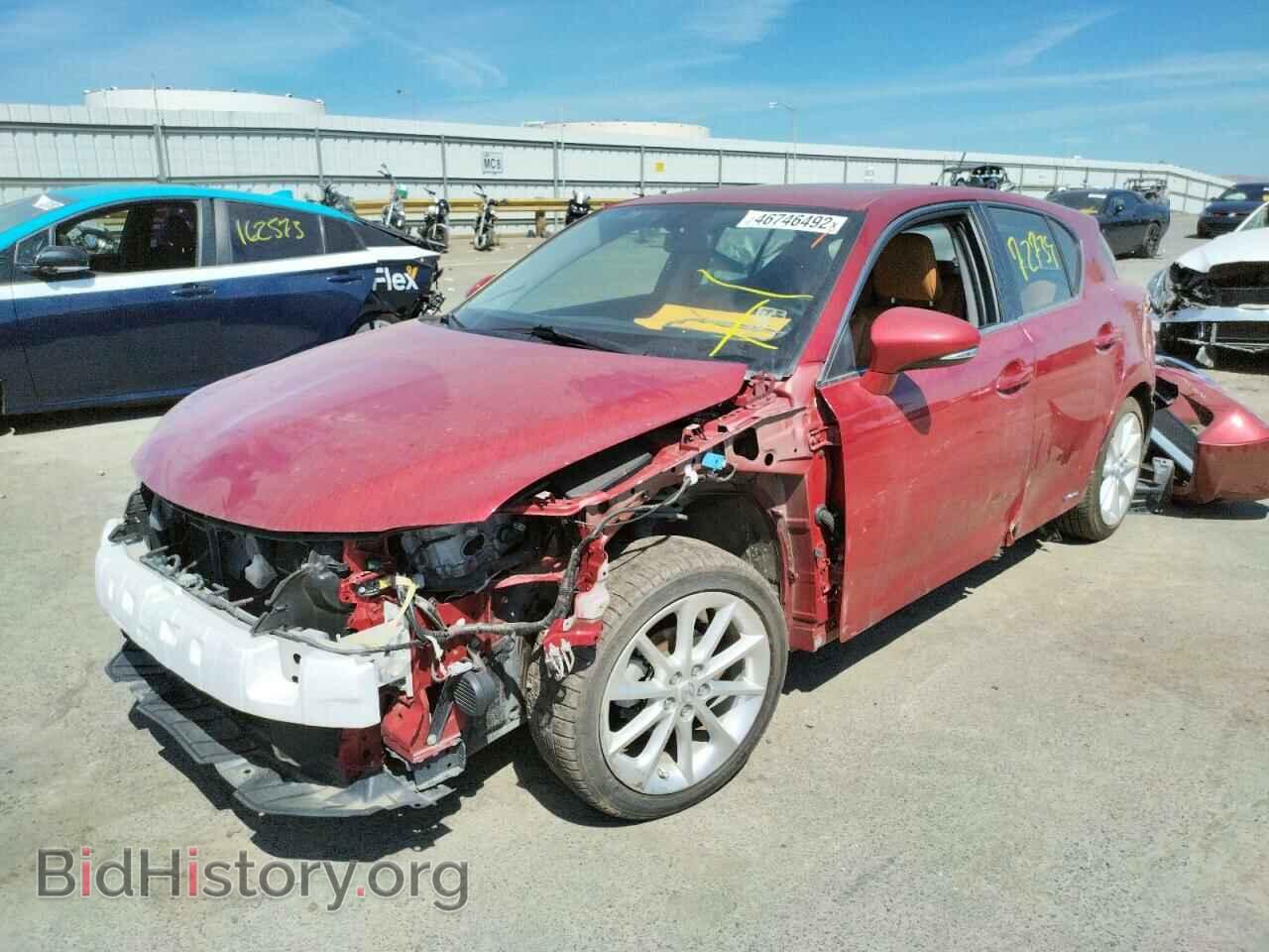 2012 LEXUS CT 200 - VIN: JTHKD5BH8C2080068 - Фото 2