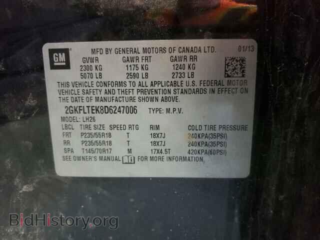 2013 GMC TERRAIN - VIN: 2GKFLTEK8D6247006 - Photo 10