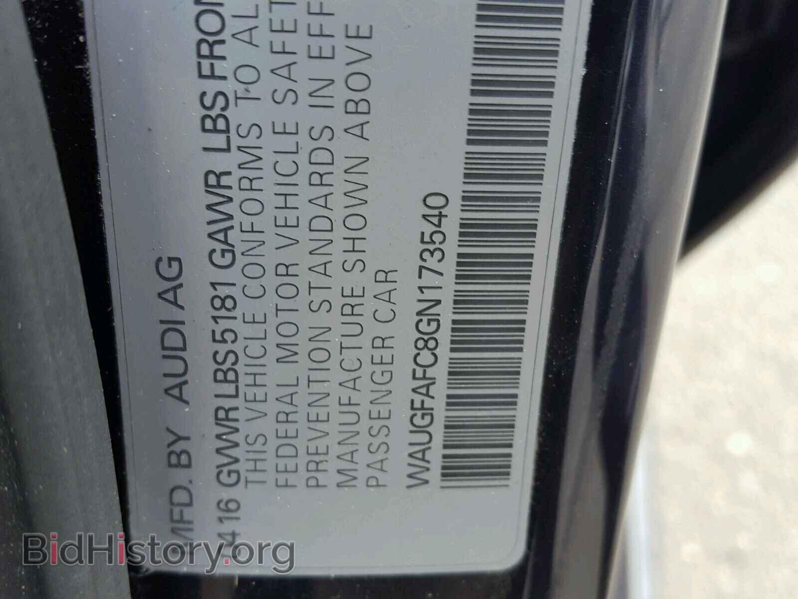 2016 AUDI A6 - VIN: WAUGFAFC8GN173540 - Photo 10