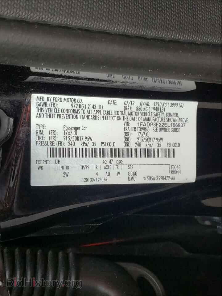 2014 FORD FOCUS - VIN: 1FADP3F22EL106937 - Photo 6