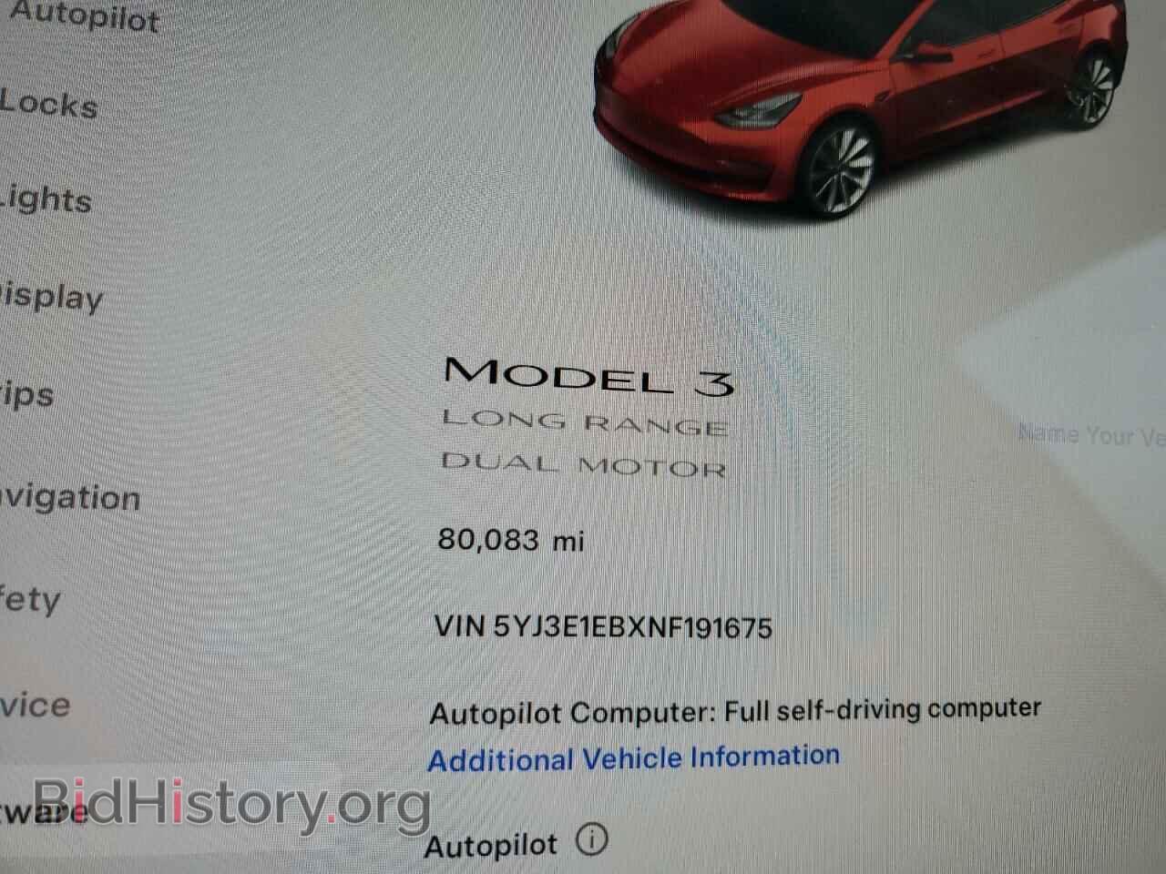 2022 TESLA MODEL 3 - VIN: 5YJ3E1EBXNF191675 - Фото 9