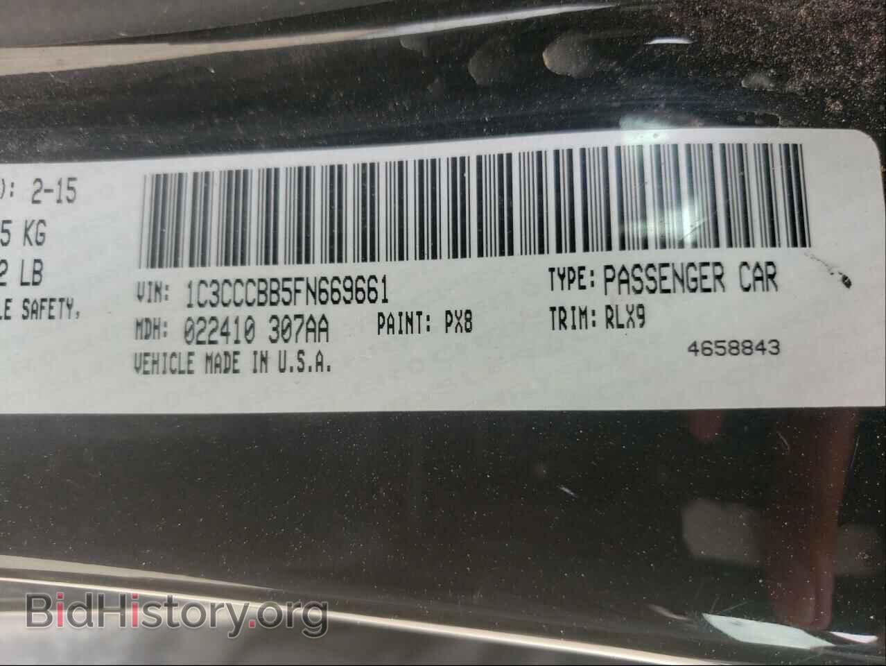 2015 CHRYSLER 200 - VIN: 1C3CCCBB5FN669661 - Photo 10