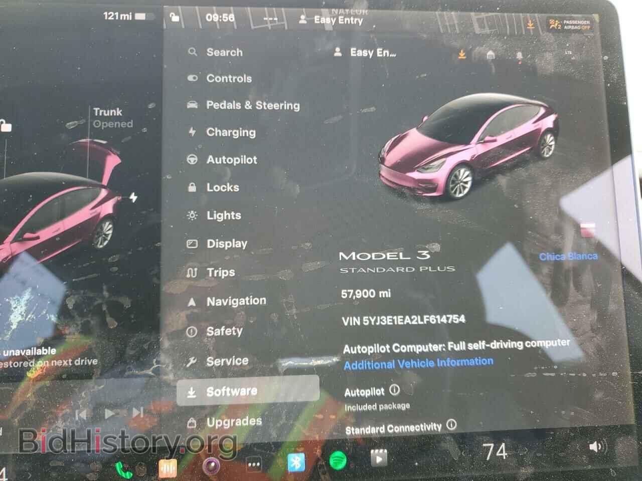 2020 TESLA MODEL 3 - VIN: 5YJ3E1EA2LF614754 - Фото 9
