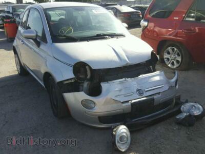 2012 Fiat 500 500 POP, silver — VIN 3C3CFFAR9CT363565, Copart