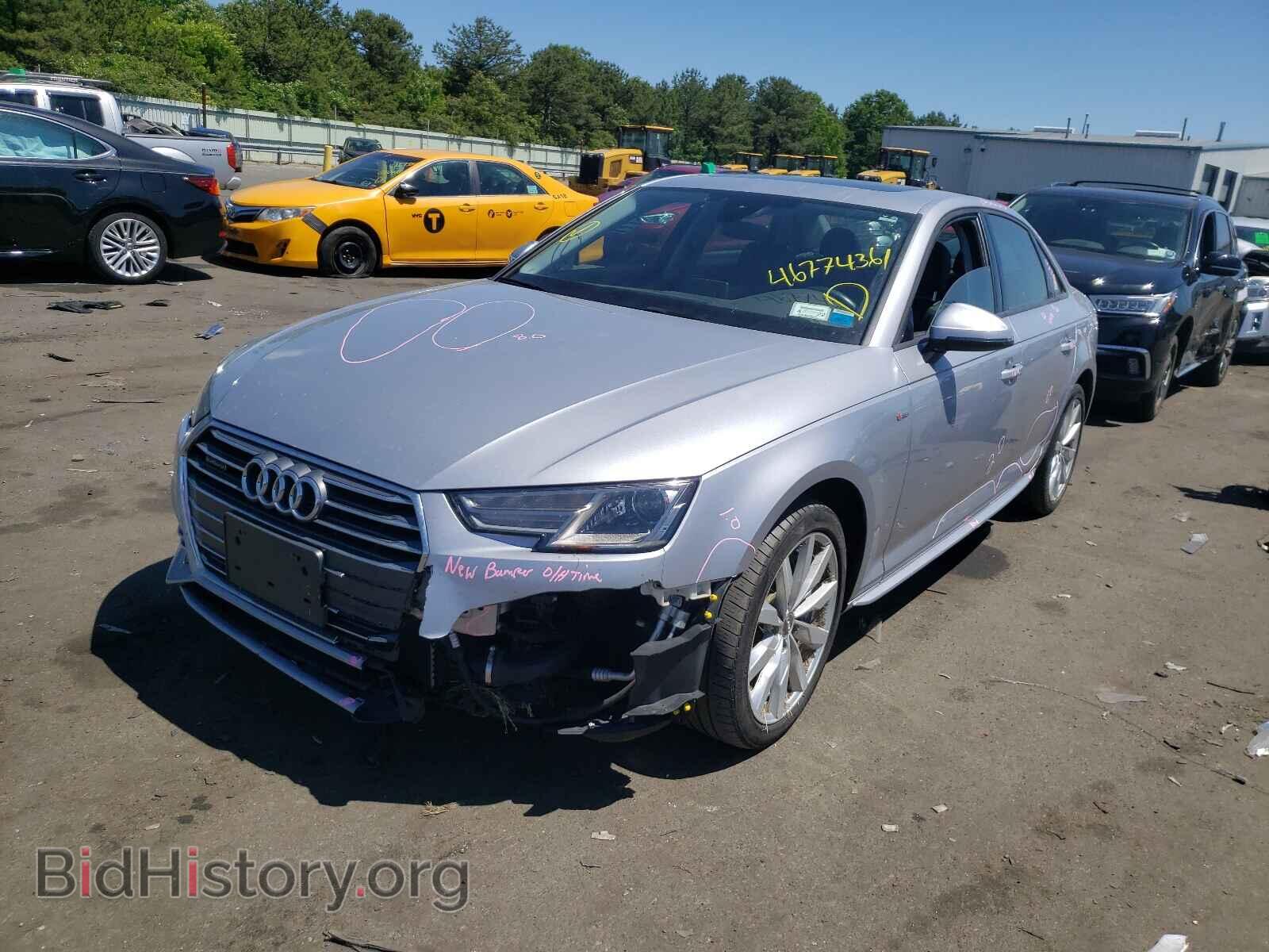 2018 AUDI A4 - VIN: WAUDNAF44JA036446 - Фото 2