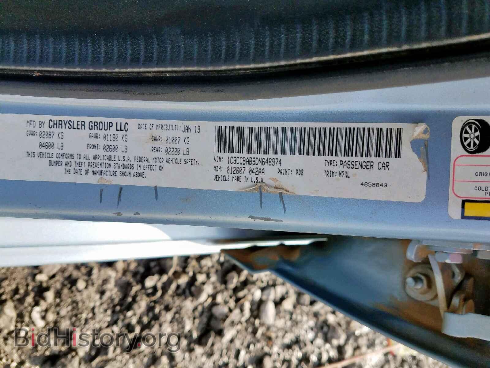 2013 CHRYSLER 200 - VIN: 1C3CCBAB9DN646974 - Photo 10