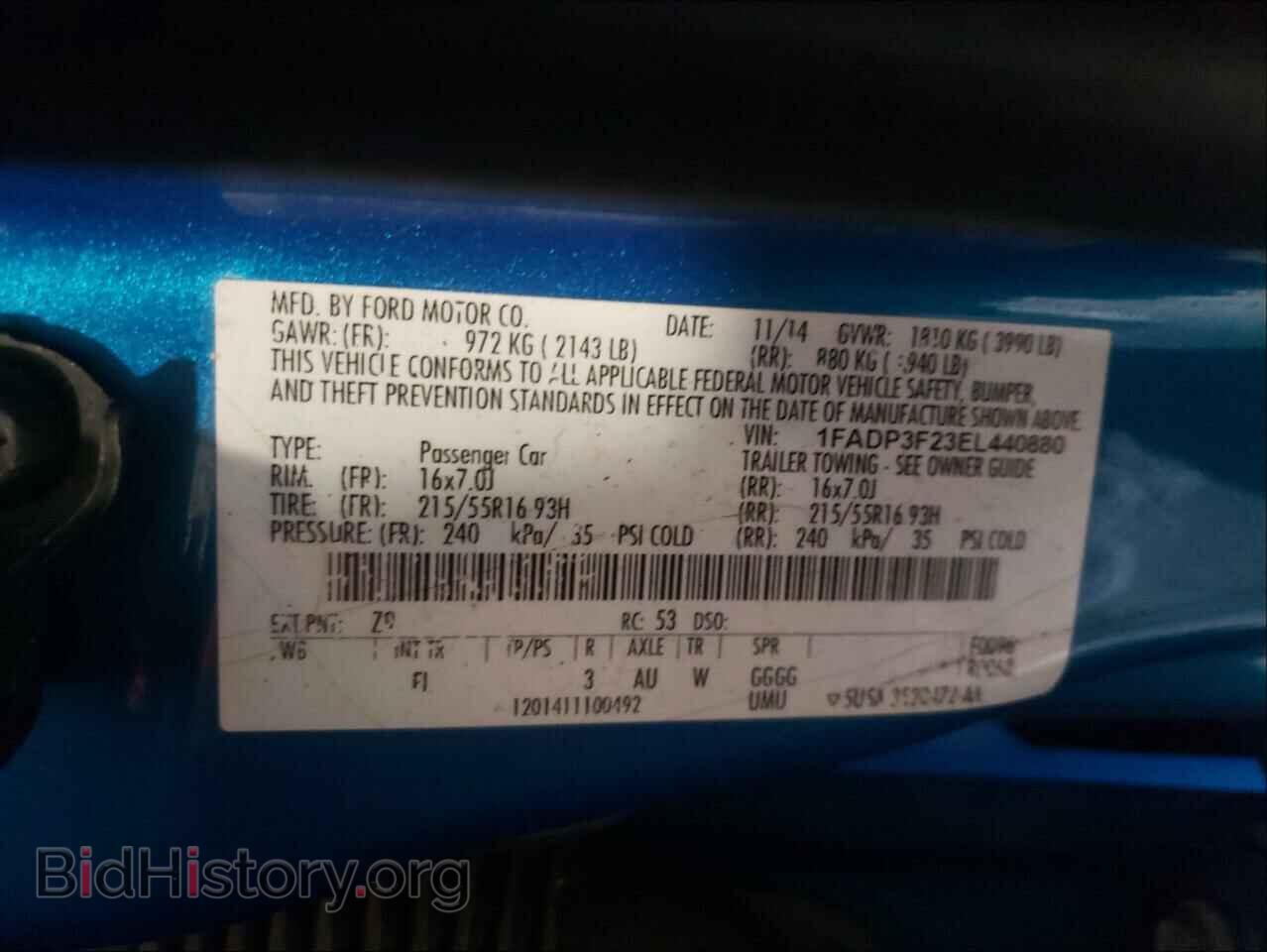 2014 FORD FOCUS - VIN: 1FADP3F23EL440880 - Photo 10