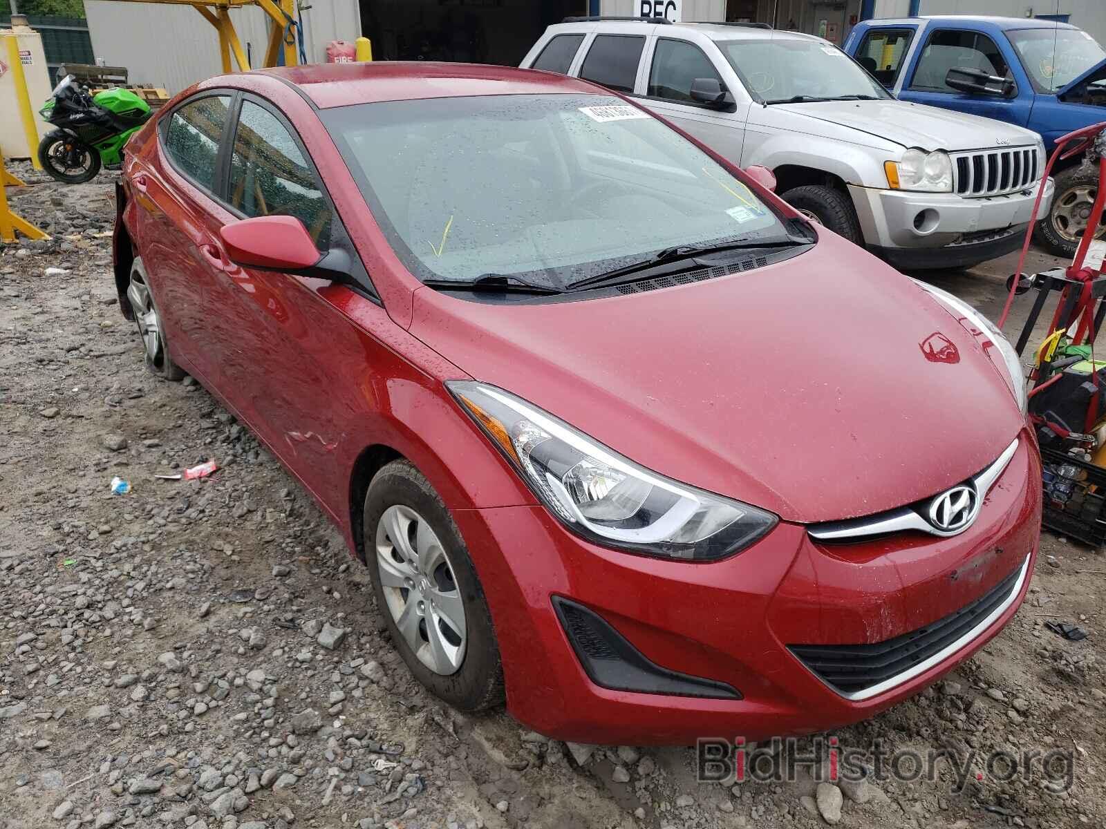 Photo KMHDH4AE8GU606737 - HYUNDAI ELANTRA 2016