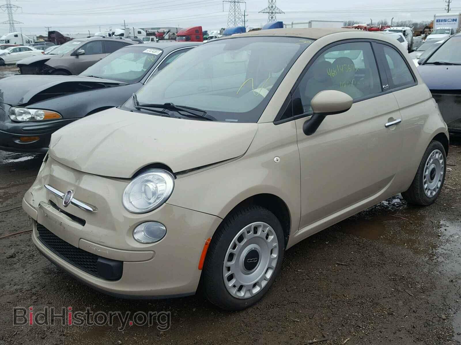 2012 FIAT 500 - VIN: 3C3CFFDR2CT122734 - Фото 2