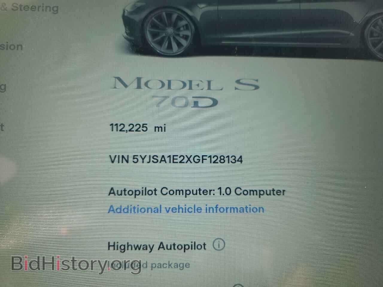 2016 TESLA MODEL S - VIN: 5YJSA1E2XGF128134 - Photo 9