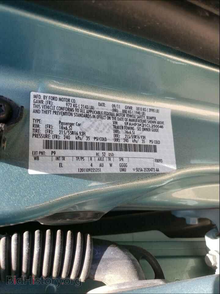 2012 FORD FOCUS - VIN: 1FAHP3K21CL250046 - Photo 10