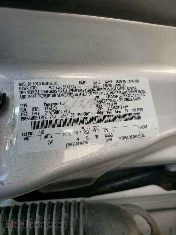 2013 FORD FOCUS - VIN: 1FADP3F2XDL171713 - Фото 10