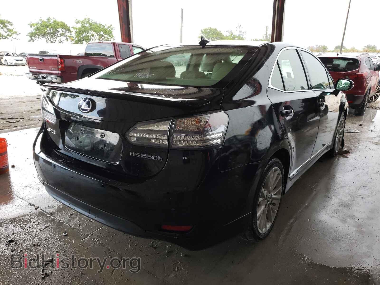 2010 LEXUS HS - VIN: JTHBB1BA4A2037877 - Фото 4