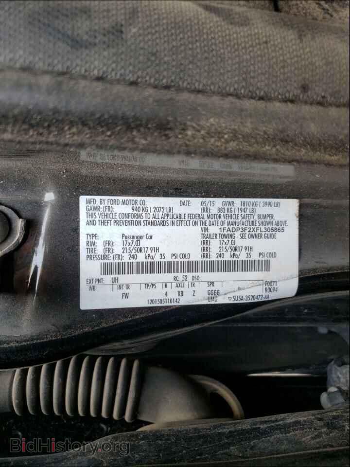 2015 FORD FOCUS - VIN: 1FADP3F2XFL305865 - Фото 10