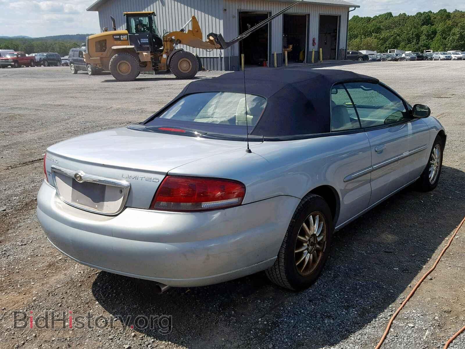 2002 CHRYSLER SEBRING - VIN: 1C3EL65RX2N302266 - Фото 4