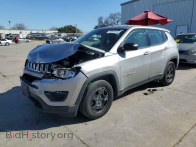 2020 Jeep COMPASS Sport, charcoal — VIN 3C4NJCAB3LT108415, Copart