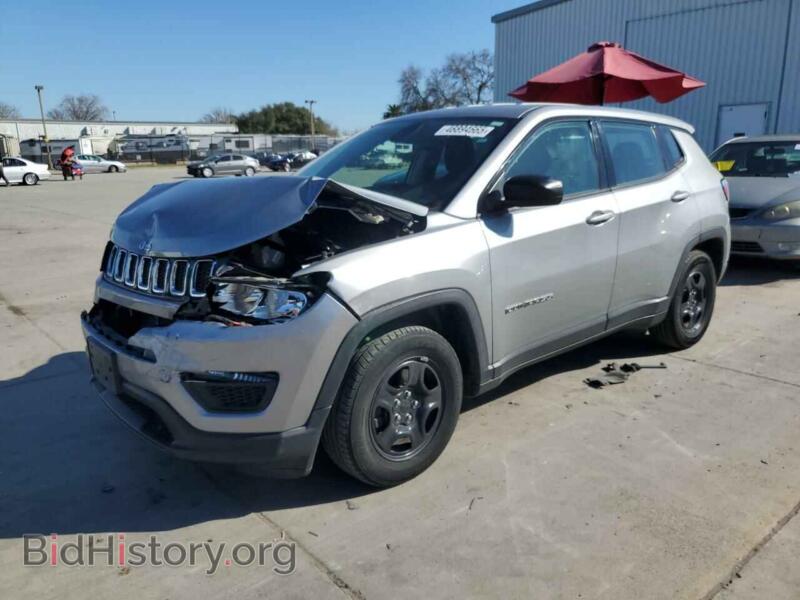 2020 Jeep COMPASS Sport (VIN 3C4NJCAB3LT108415) — фото 1 из 12, Copart, повреждение: передняя часть