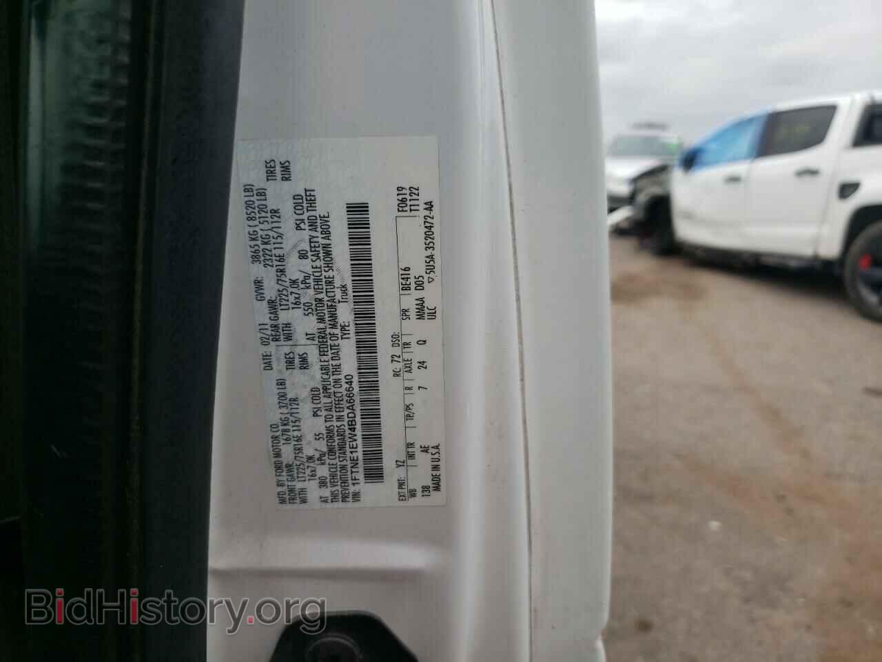 2011 FORD ECONOLINE - VIN: 1FTNE1EW4BDA66640 - Фото 10