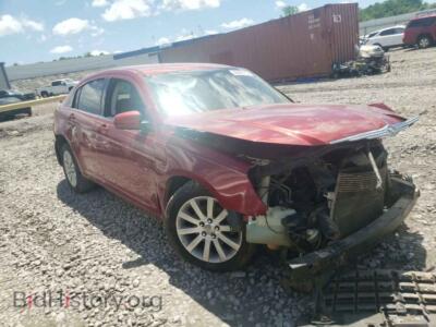 2010 Chrysler SEBRING Sebring LI, темно-бордовый — VIN 1C3CC5FB2AN109594, Copart