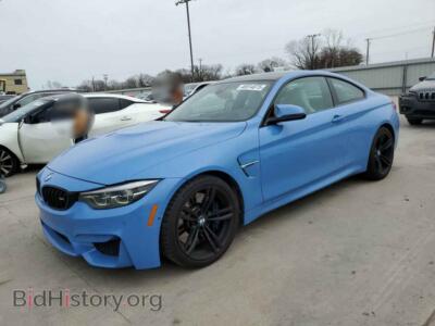 2018 BMW M4, синий — VIN WBS4Y9C5XJAC86825, Copart