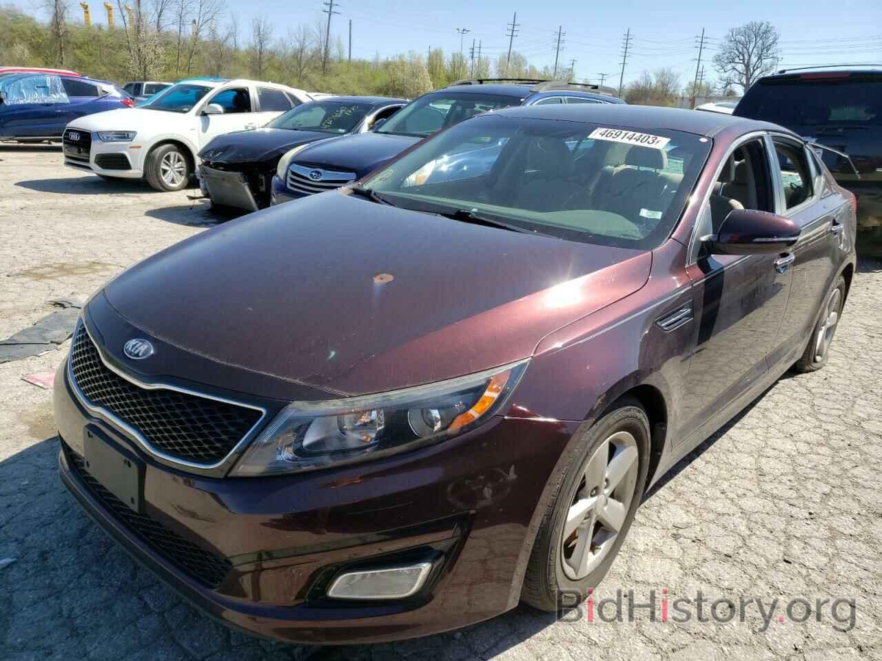 Report 5XXGM4A70EG311973 KIA OPTIMA 2014 PURPLE GAS - price and damage ...