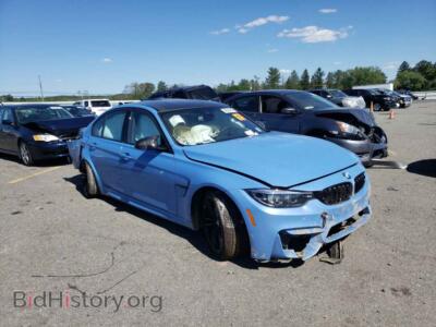 2018 BMW M3, blue — VIN WBS8M9C55J5L00620, Copart