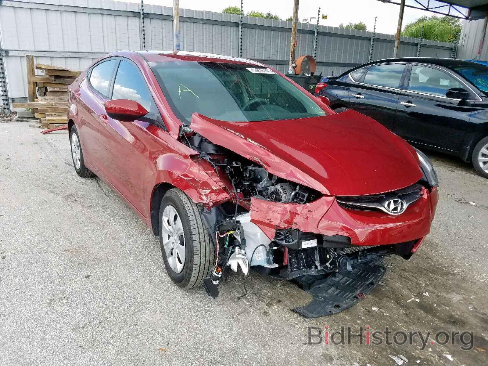 Photo 5NPDH4AE7GH783553 - HYUNDAI ELANTRA 2016