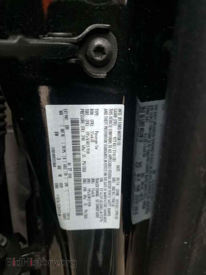 2014 FORD FOCUS - VIN: 1FADP3E29EL417279 - Фото 10