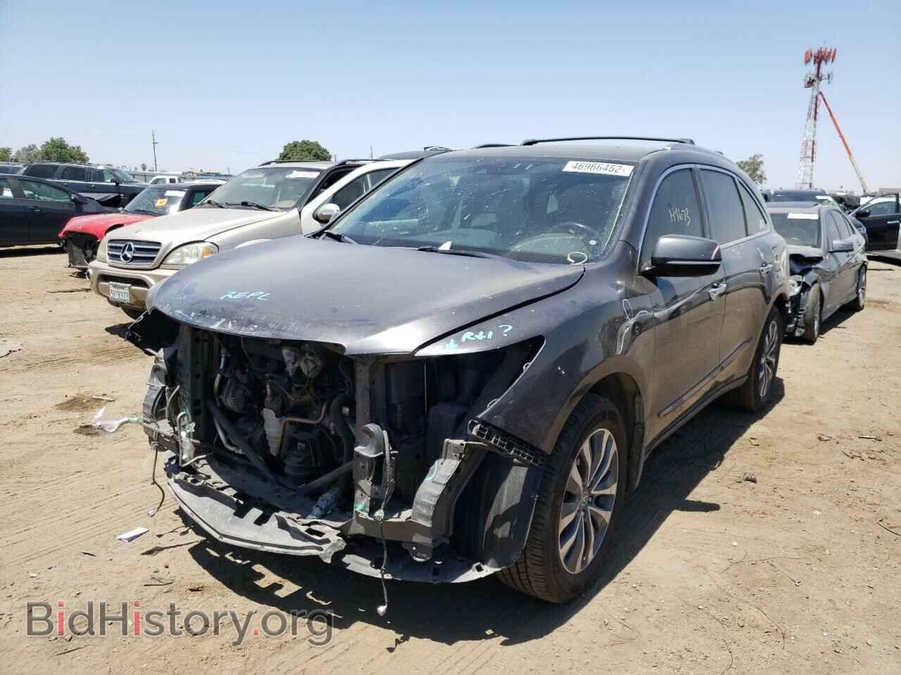 2014 ACURA MDX - VIN: 5FRYD3H45EB014483 - Фото 2