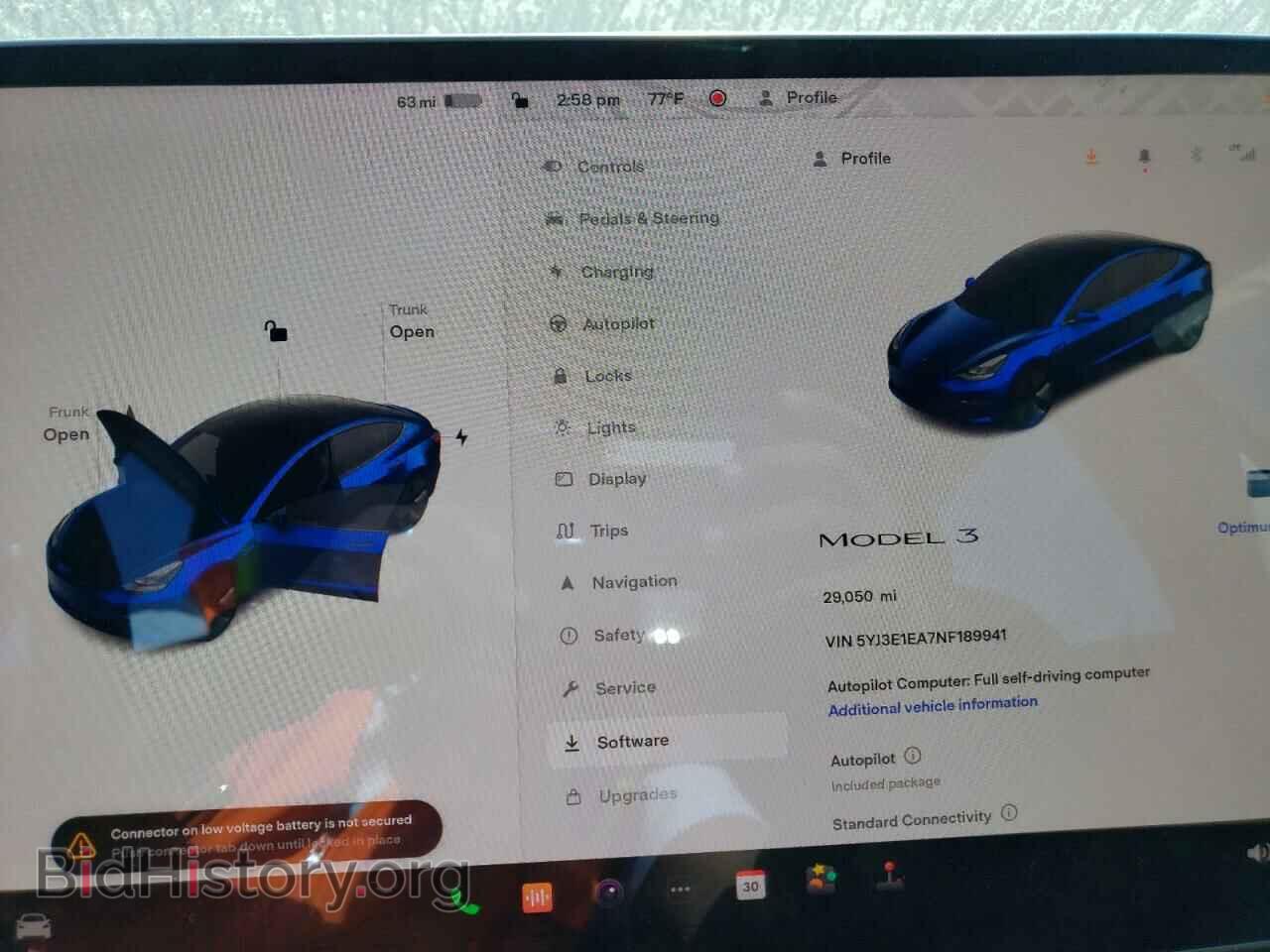 2022 TESLA MODEL 3 - VIN: 5YJ3E1EA7NF189941 - Фото 9