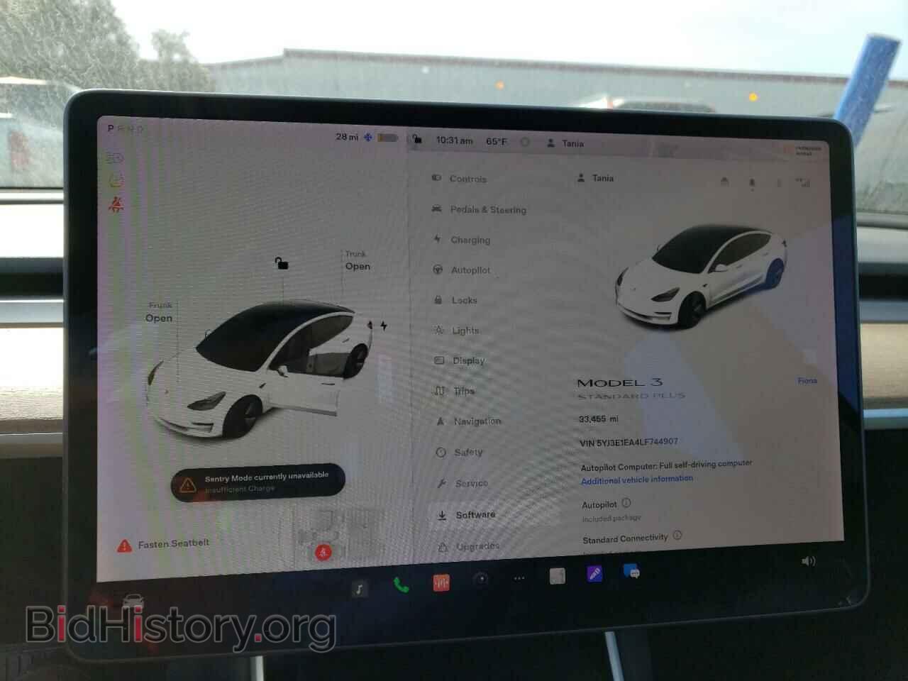 2020 TESLA MODEL 3 - VIN: 5YJ3E1EA4LF744907 - Фото 9