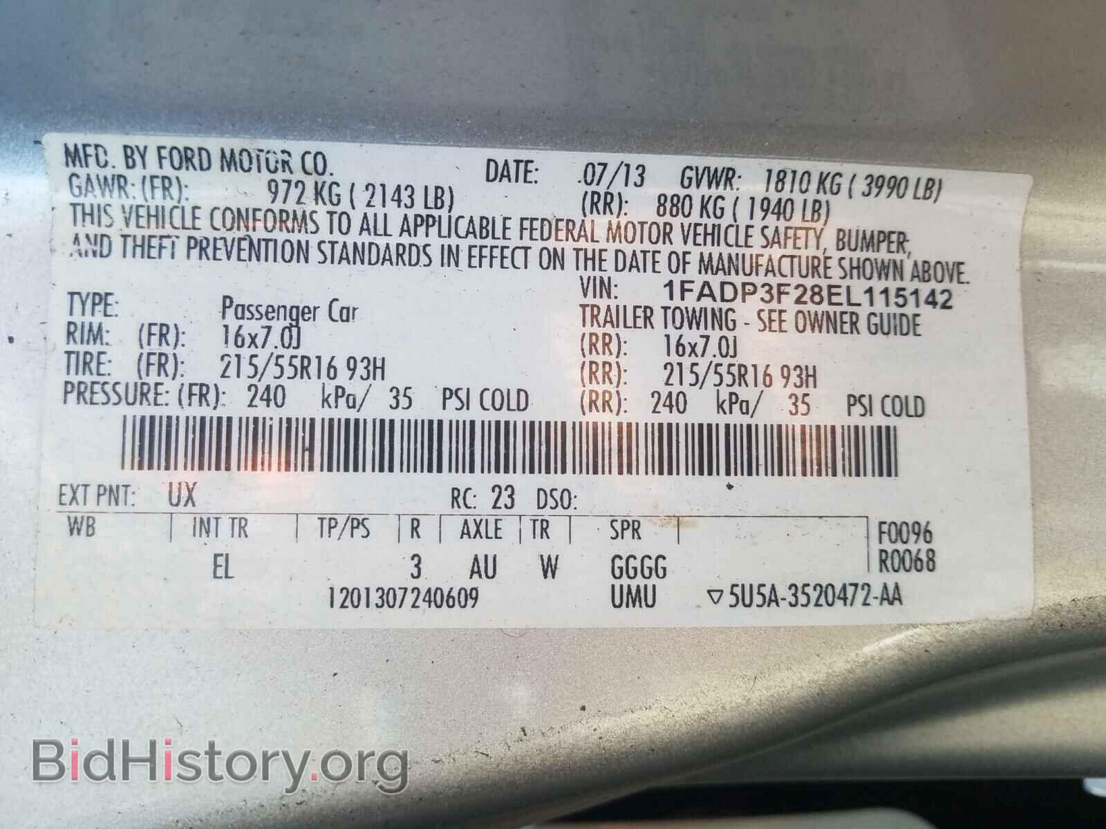 2014 FORD FOCUS - VIN: 1FADP3F28EL115142 - Photo 10