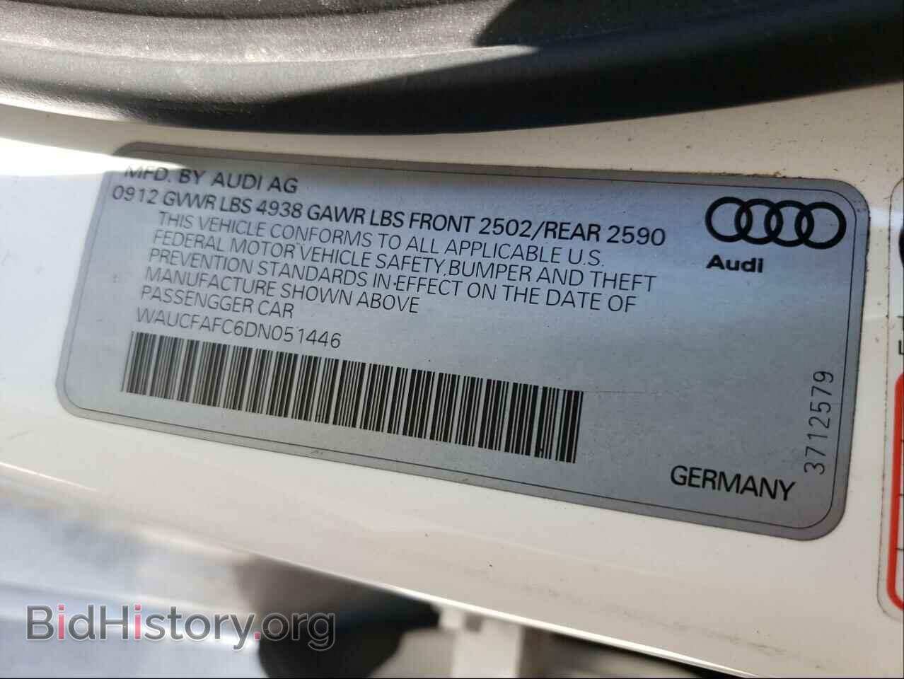 2013 AUDI A6 - VIN: WAUCFAFC6DN051446 - Photo 10